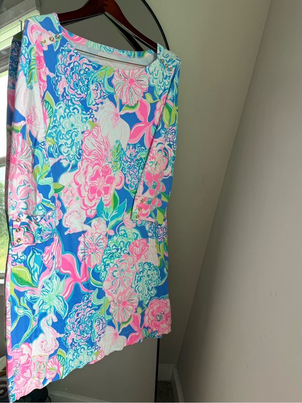 Lilly Pulitzer UPF 50+ Sophie Peony For Your Thoughts Dress Women’s Size XL